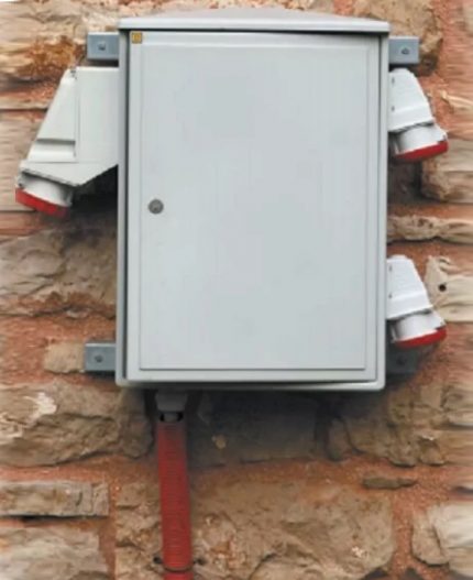 Boîte avec connecteurs d'alimentation Boîte avec connecteurs d'alimentation