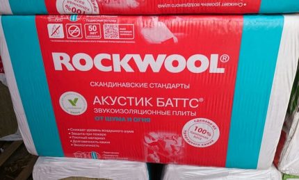 Minvata hangszigetelő RockWool Ásványi lemezek