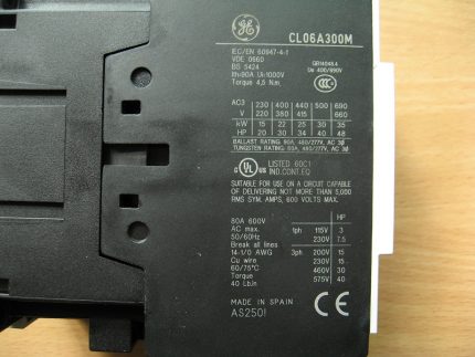 Principales caractéristiques des CEM Étiquette technique du démarreur