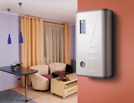 Electric boiler in the arrangement of a country house Electric boiler for heating