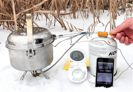 Touristenbrenner in der Natur