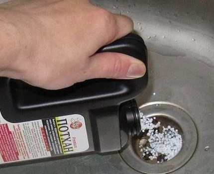 Rohrverstopfungsgranulat