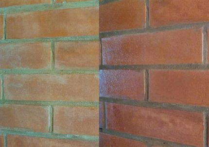 A diferença é superfície envernizada medlow e não revestida Forno antes e depois do envernizamento