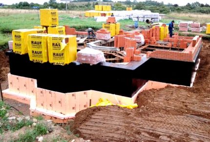 Penoplex Geo for thermal insulation of the foundation