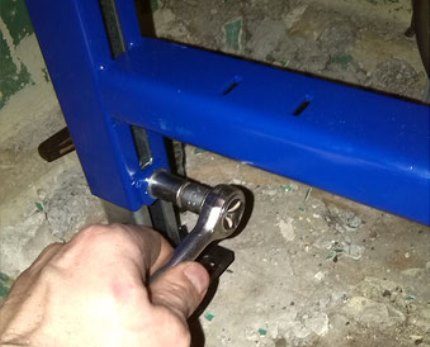 Réglage des pieds du cadre