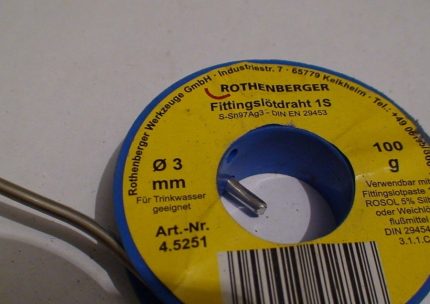 Brasage tendre pour le brasage du cuivre