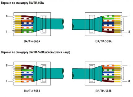 Options schemes for crimping wires Internet connection Options for crimping wires