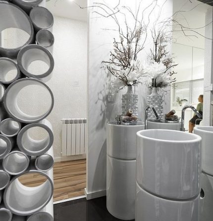 Écran de tuyau Écran de tuyau blanc