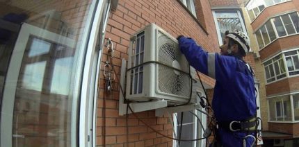 Instalando a unidade externa