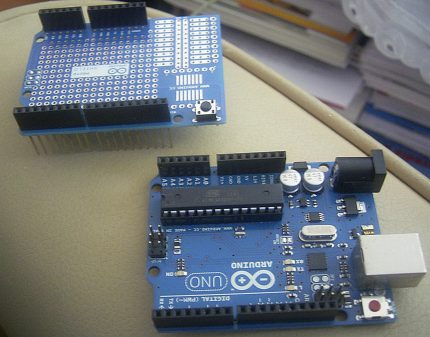 Carte mère et Proto Shield