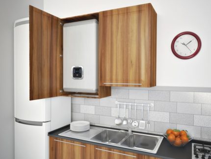 Installation d'un radiateur électrique dans une armoire murale