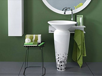 The original shape of the vase-shell Round basin sink