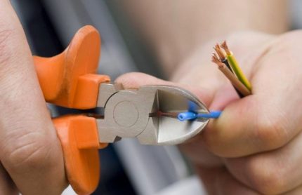 Décapage de l'isolant Câblage le plus faible