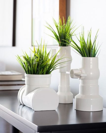 Pot de fleur d'une pipe