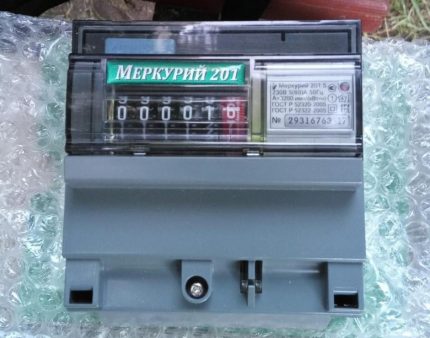 Compteur électrique monophasé à tarif unique domestique