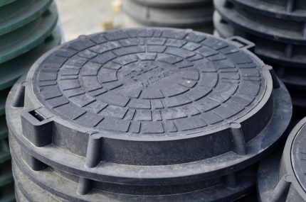 Trappe ronde en plastique