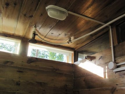 Éclairage de douche