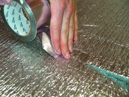 Utilisation de l'isolant penofol