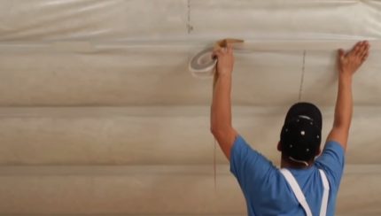 Installation d'un pare-vapeur