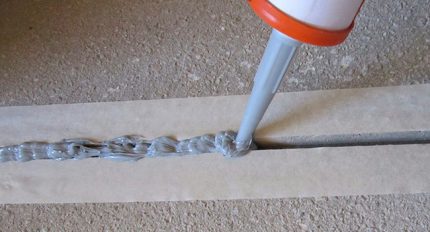 Remplissage de fissures