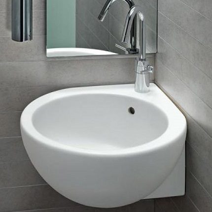 Deep round sink Compact sanitary ware sink