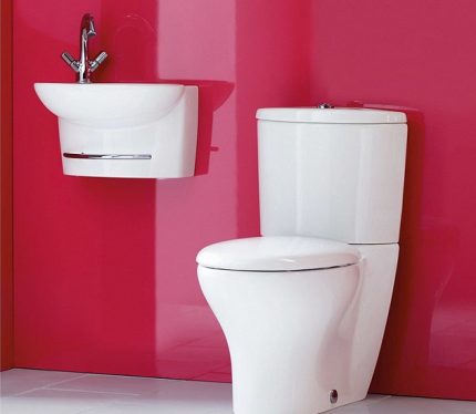 Mini sink with towel holder Sizes of a mini toilet sink