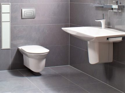 Toilet bowl with installation