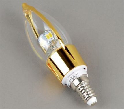 Lampe avec douille E14