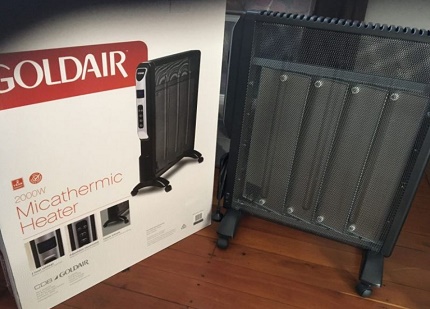 Emballage du dispositif de chauffage micathermique