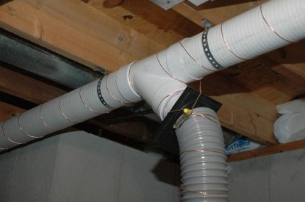 Conduits de ventilation en plastique Tuyaux de ventilation en plastique