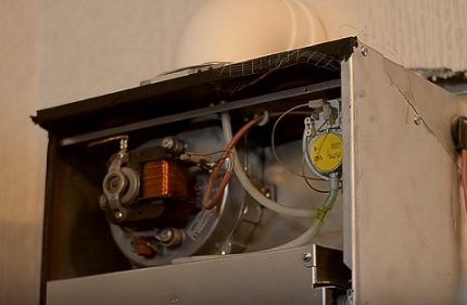 Gaskesselventilator und Druckschalter