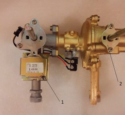 Válvula solenoide de gêiser Válvula solenoide de gêiser
