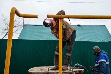 Insertion into the gas pipeline Insertion into the gas pipeline