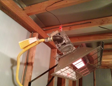 Emetteur infrarouge de serre