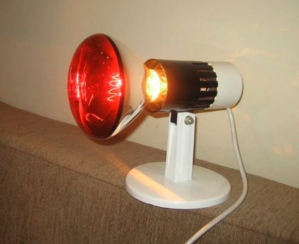 Lampe infrarouge chauffante