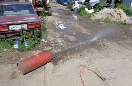 Wasser aus dem Empfänger ablassen