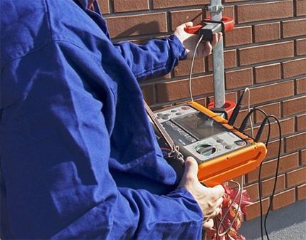 Labortest der Kesselerdungsvorrichtung Labortest der Kesselerdungsvorrichtung