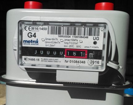 Gasdurchflussmesser Gaszähler