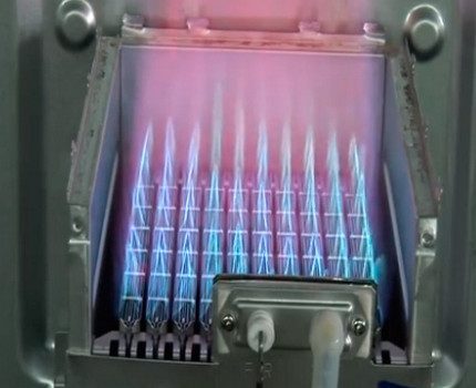 Atmospheric burner of a gas boiler Gas boiler burner