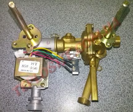 Le bloc gaz-eau de la colonne chinoise