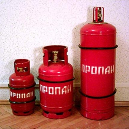 Bouteilles de propane butane