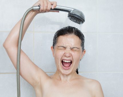 Douche contrastée