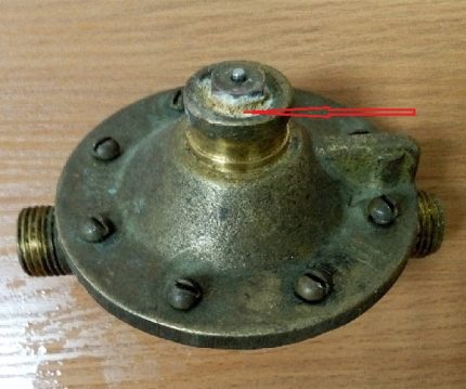 Unité d'eau démontée