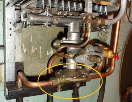 Emplacement du bloc d'eau