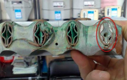 Limpeza do trocador de calor