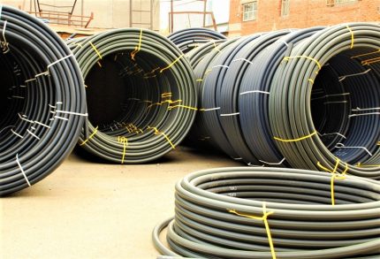 Tuyaux en PE pour le gaz dans les baies