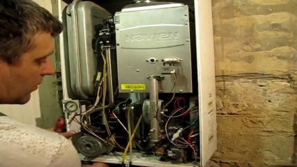 Efectuar definições da caldeira Efectuar definições da caldeira