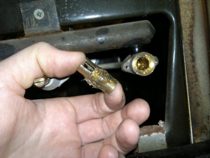 Vérification du robinet de gaz