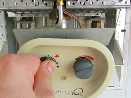 La colonne s'allume avec du coton