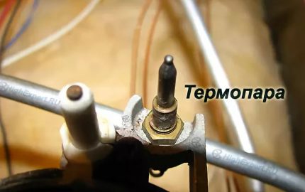 Bir gaz sobası yapımında termokupl